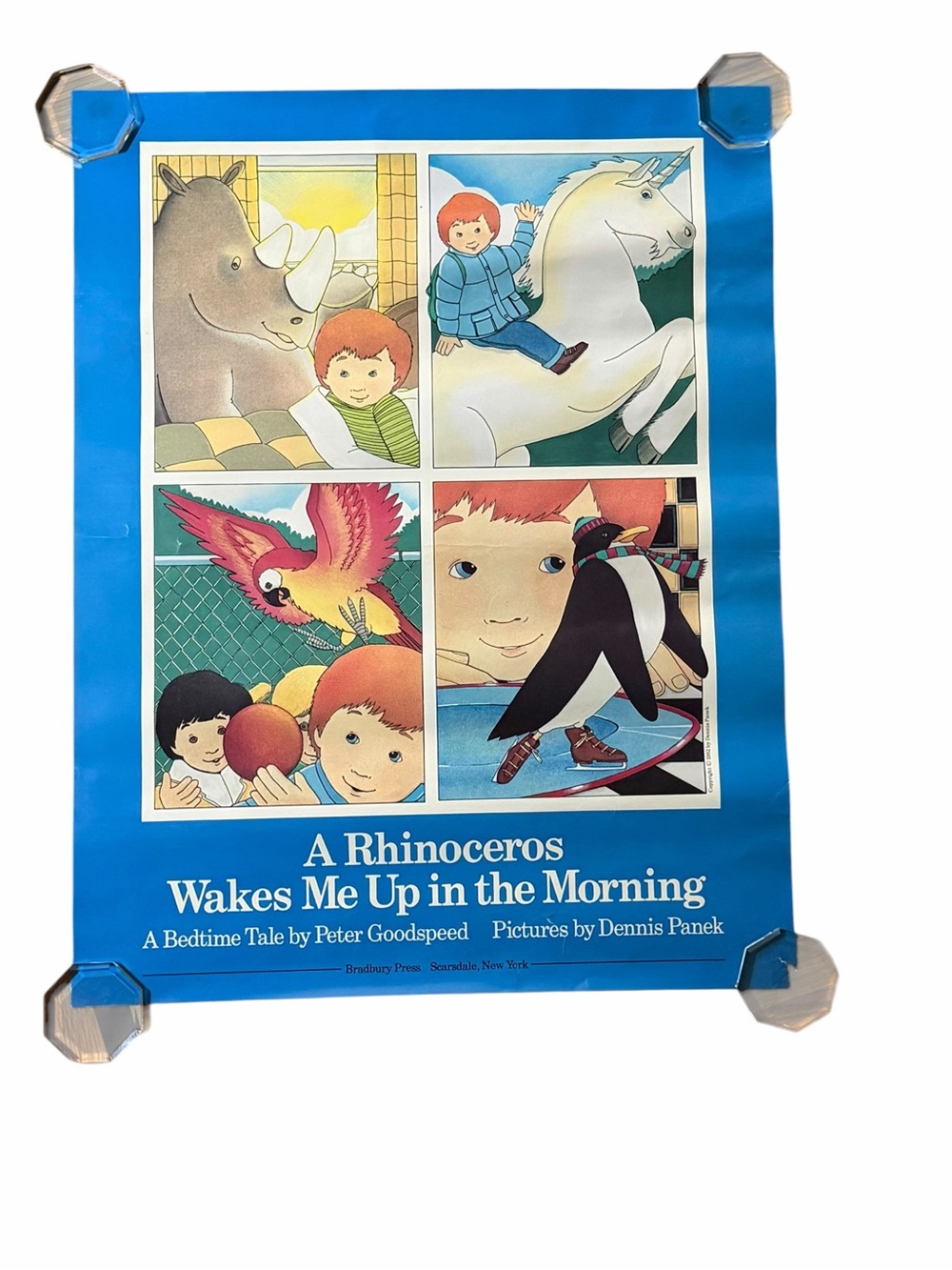 Vintage Promo Poster A Rhinoceros Wakes Me Up in the Morning